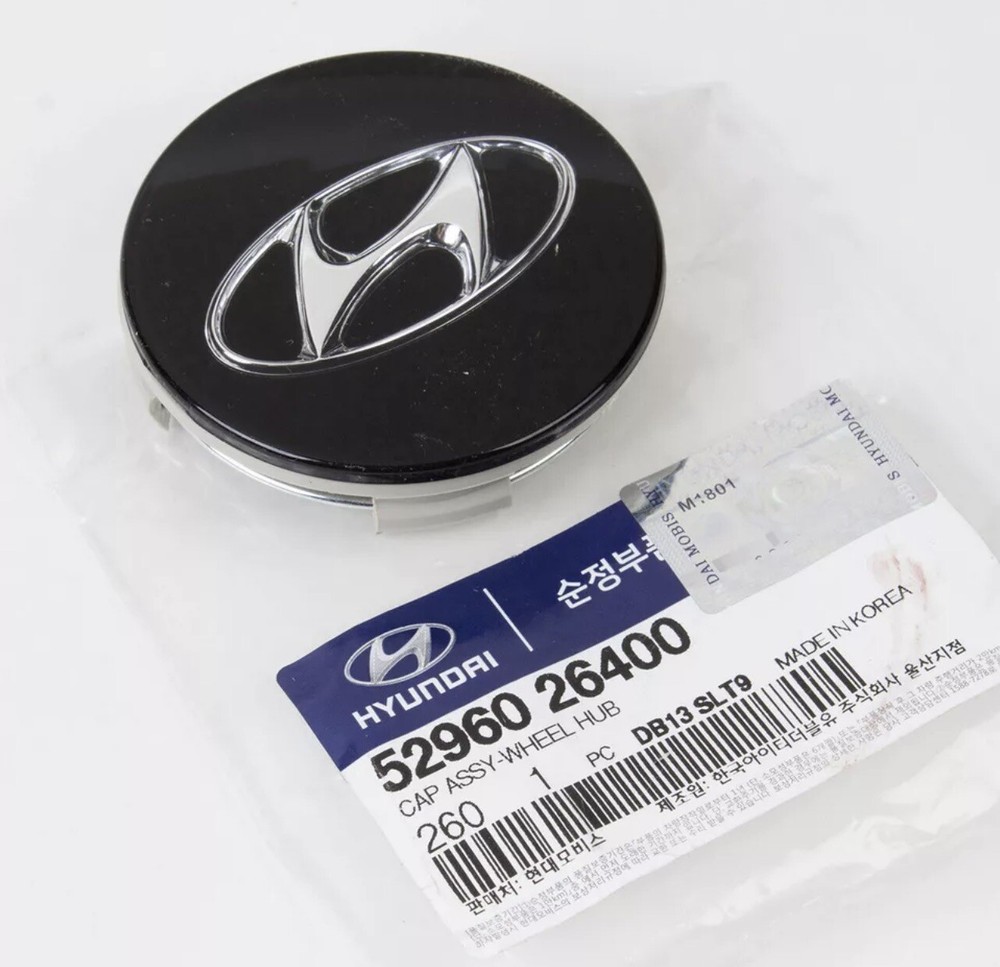 (1PC) 52960-26400 Genuine Wheel Center Cap compatible with 2005-06 Santa Fe