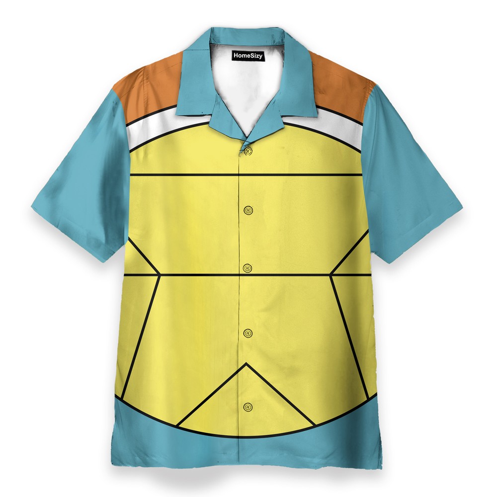 Pokemon Squirtle Hawaiian Shirt Cosplay Costume for Fans
