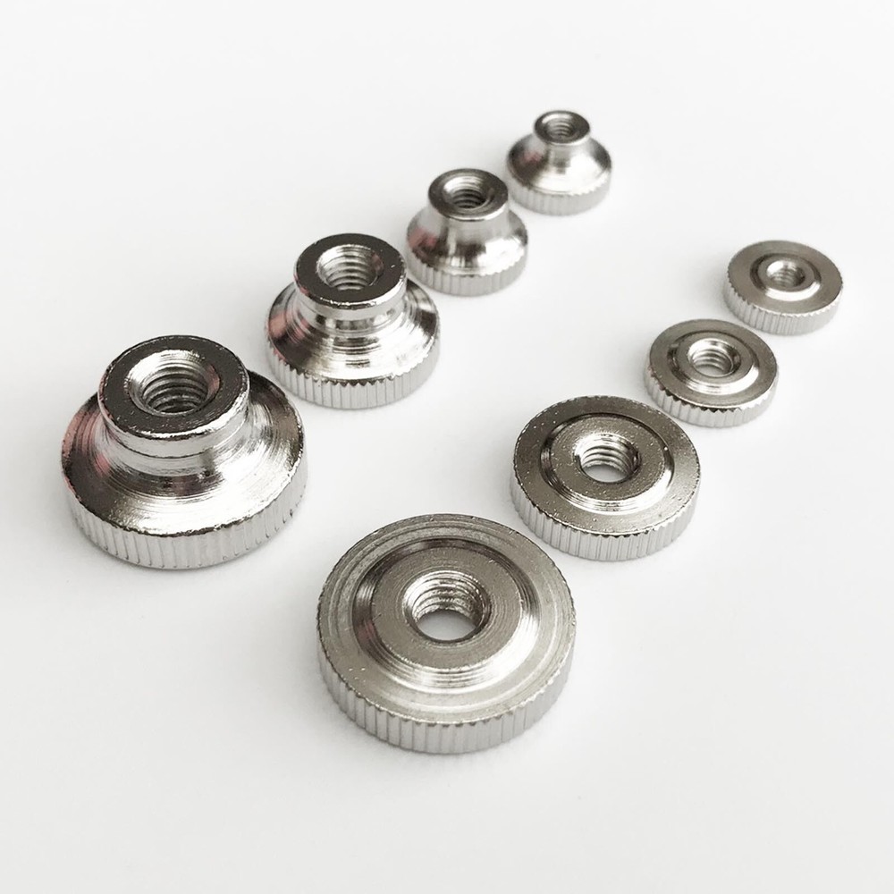 5pcs Steel Adjust Leveling Knurled Thumb Nut 3D Printer Heated Bed Curtain Wall