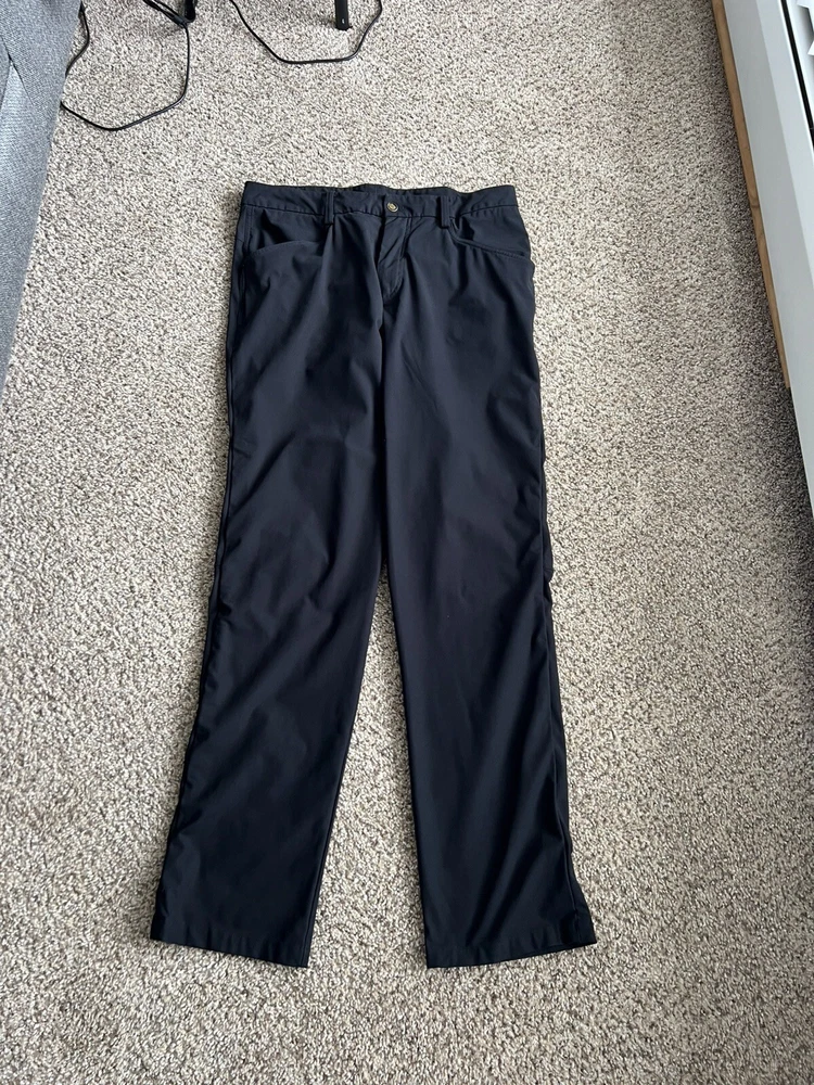 Lululemon Men 32 .5 ABC Pant Classic Navy Warpstreme Stretch 5 Pocket M5426S