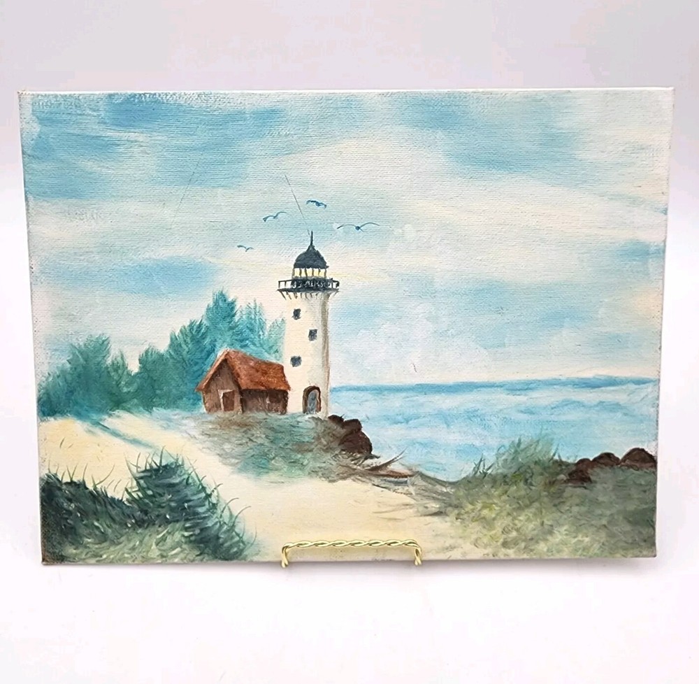 S. Duncan Painting Canvas Board Signed 