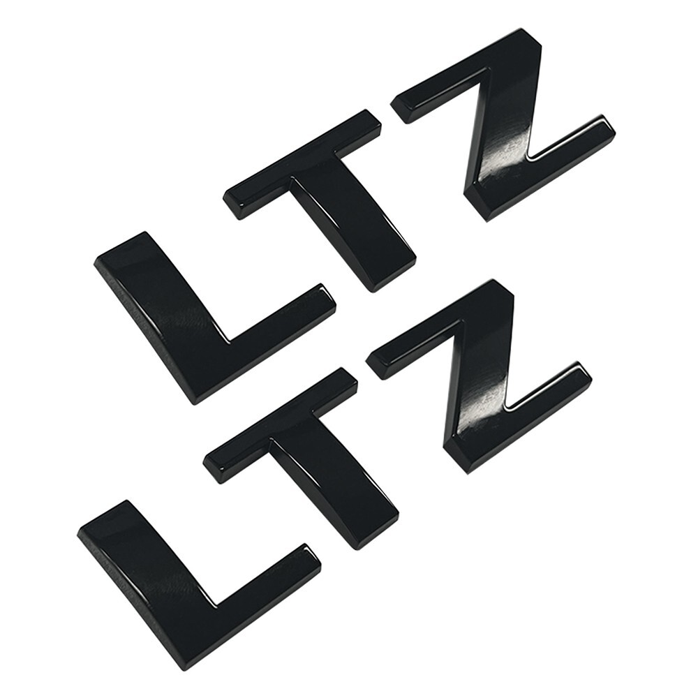 2X Tailgate Emblem Letter Rear Trunk Badge Fit For Silverado LTZ 1500 2500HD