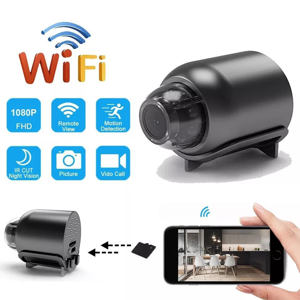 Mini Camera WiFi Wireless Video Recorder Night Vision Security Cam DVR HD 1080P