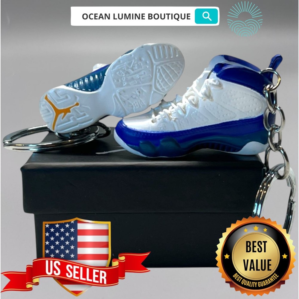 Air Jordan 3D Mini Sneaker Keychain, Shoe Keyring Shoe Box, Display Box Option