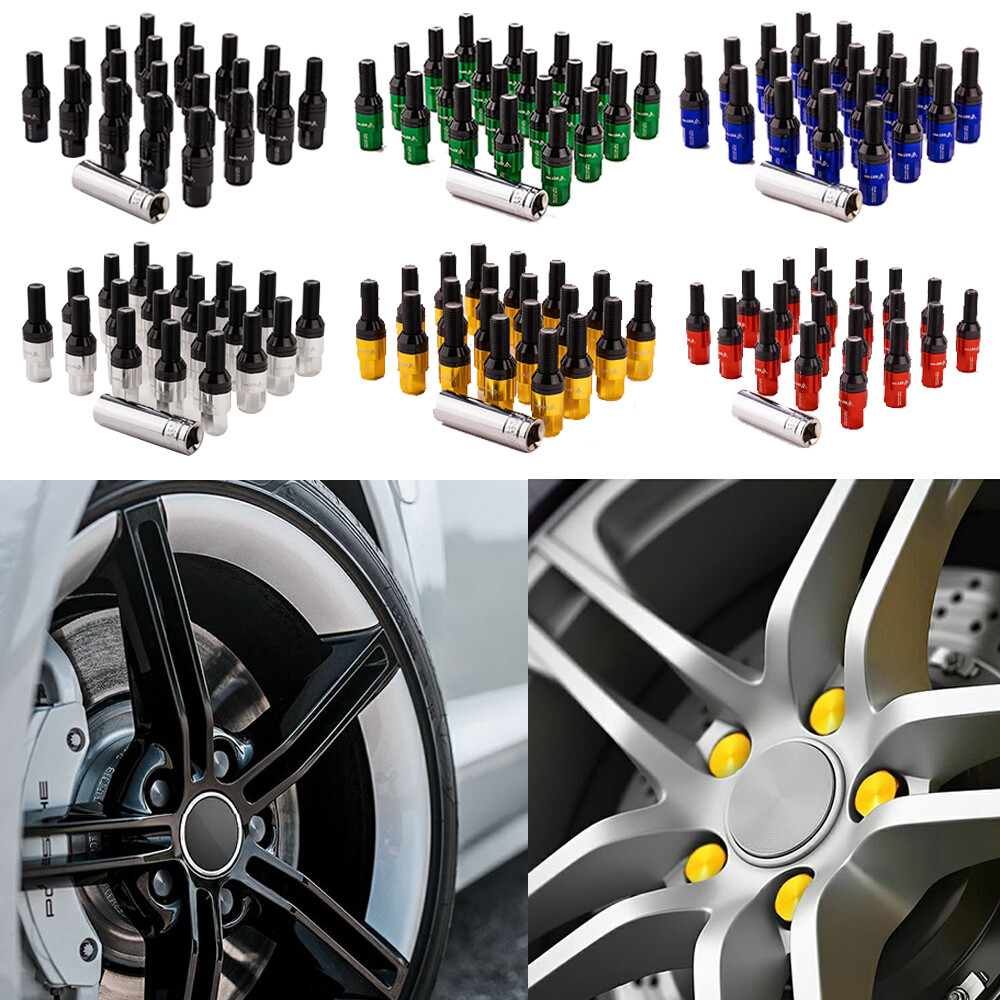 20× M14x1.5 Wheel Lug Bolts Ball Seat Studs Kit 42mm Shank for Most Audi VW Benz