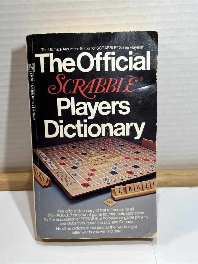 Vintage 1978 The Official SCRABBLE Players Dictionary Paperback Pocket Book