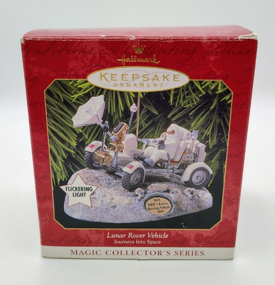 1999 Hallmark Lunar Rover Vehicle Journeys into Space Light Up Ornament