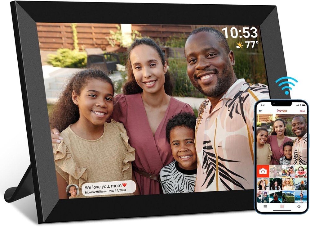 32GB FRAMEO 10.1 Inch WiFi Digital Photo Frame with HD IPS Touchscreen 1280x800  