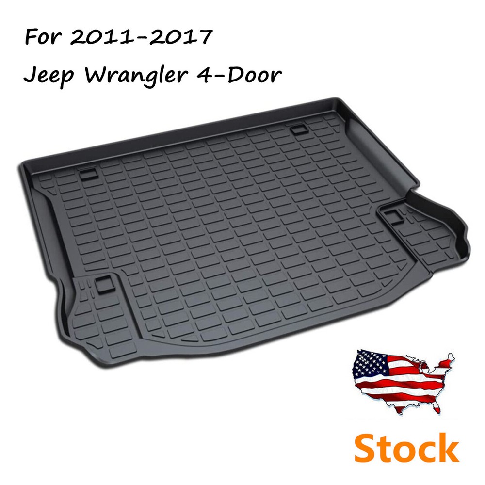 For Wrangler 4-Door 2011-2017 Rear Trunk Cargo Liner Floor Cover Mat Carpet