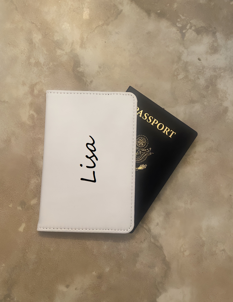 Custom Name LISA Passport Wallet Travel Document Holder Case  