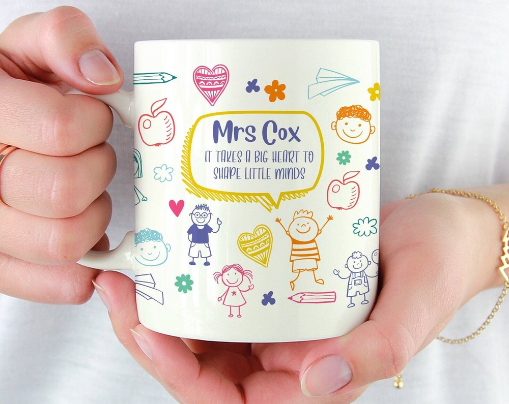 Personalised Teacher Thank You Gift / Teacher Mug With Name / Cute Teacher Appre