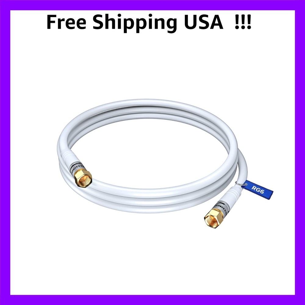 RG6 Triple Shielded Non-Oxygen Copper Coaxial Cable for TV and Internet