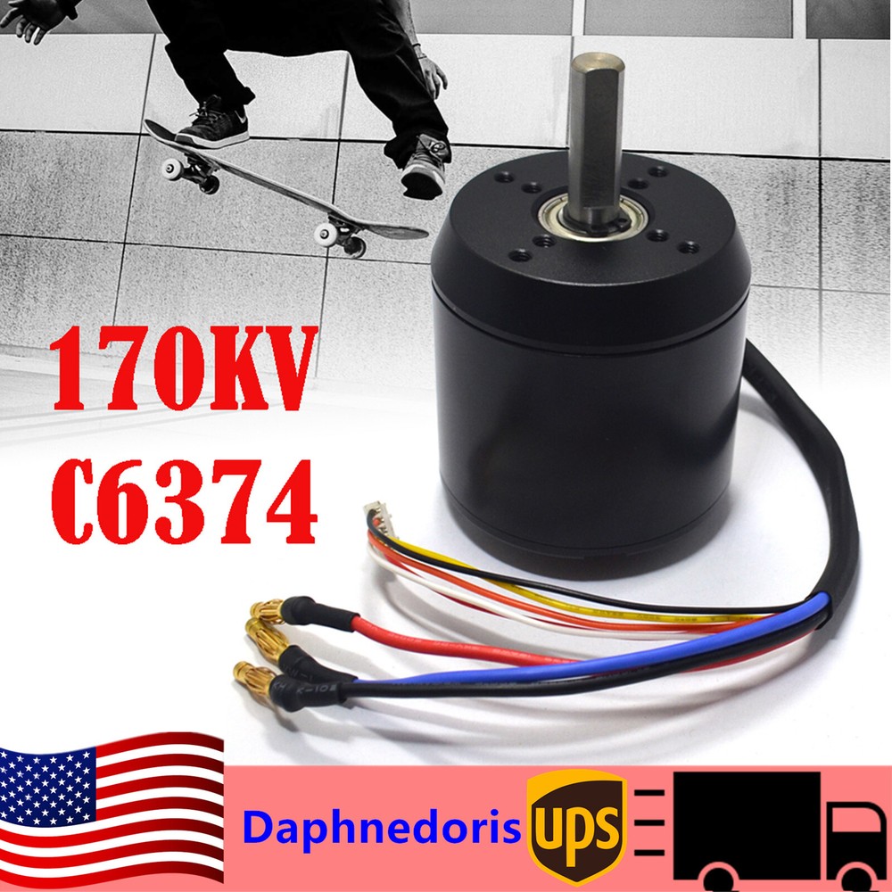 170KV High Efficience Sensored Brushless Motor For Electric Skateboard 2900W NEW
