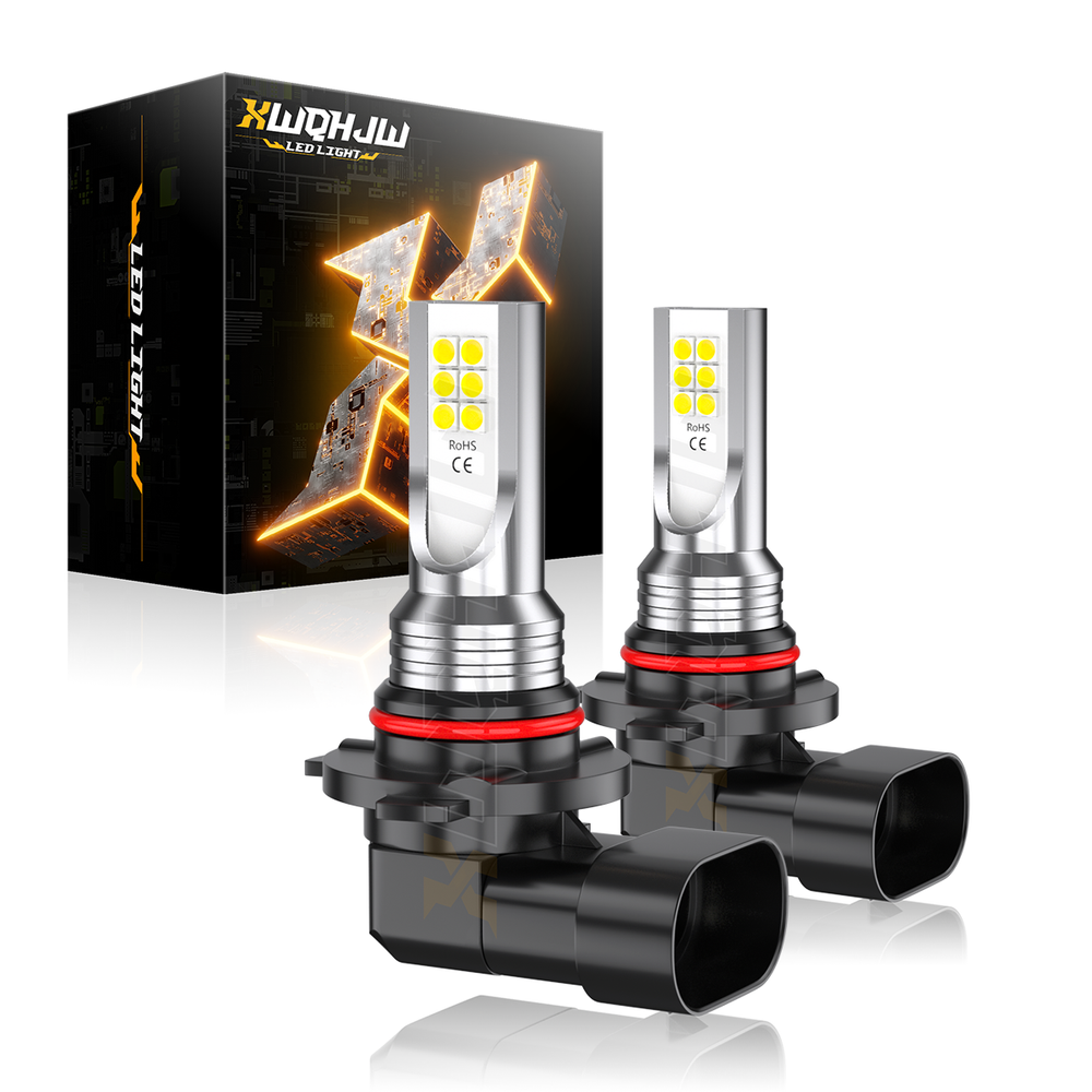 XWQHJW H10 9145 9140 9005 9045 LED Fog Light Bulb Conversion Kit 50W 6000K