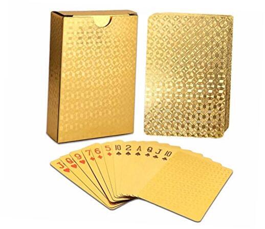 Waterproof Gold Poker Deck for Parties and Outdoor Games