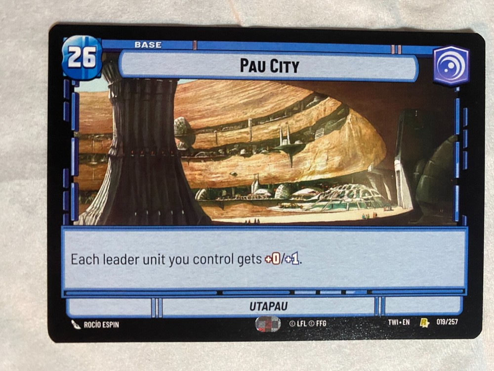 STAR WARS UNLIMITED TCG ToR PAU CITY Rare Card NM