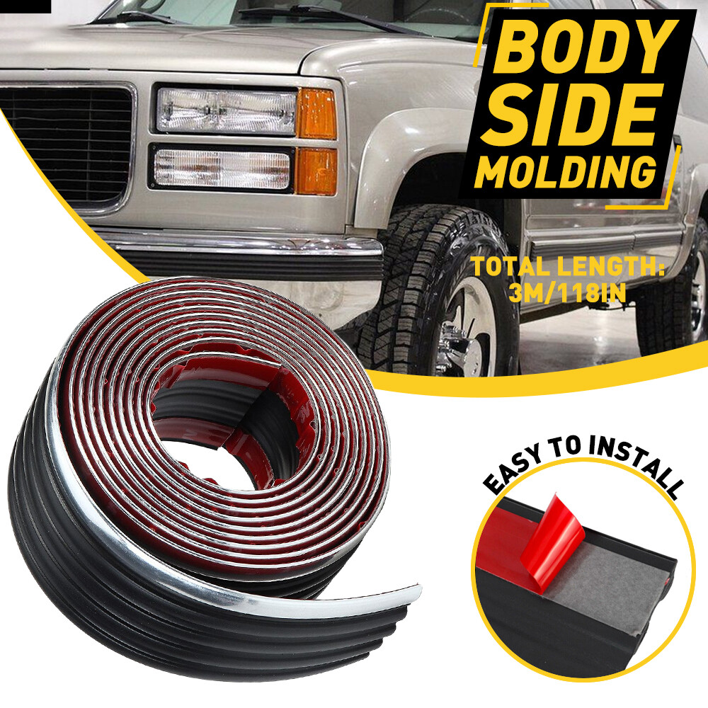 Body Belt Outside Side Molding Protector Roll Strip For Chevy GMC Truck Decorate