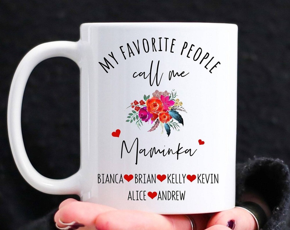 Personalized Maminka Coffee Mug With Kids Names - Mother's Day Gift-image