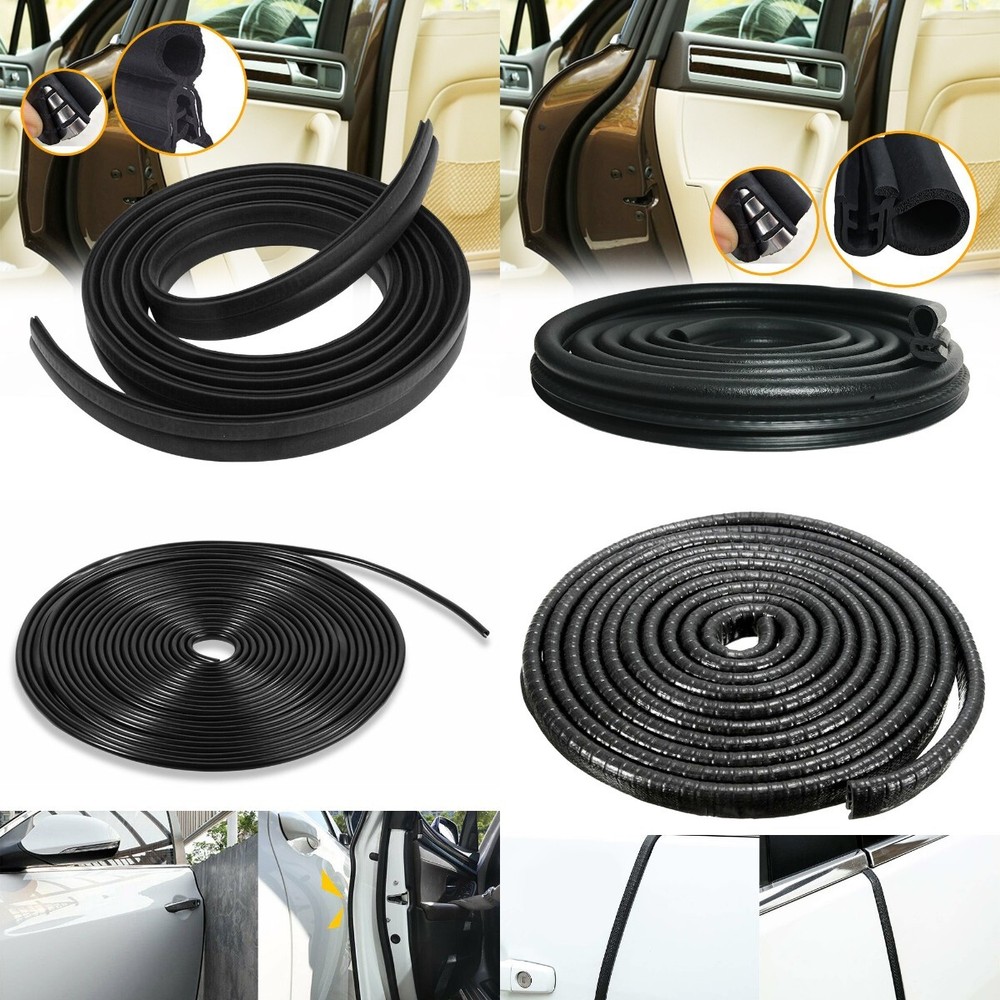 32ft Car Doorge Trim Molding Rubber Seal Strip Scratch Protector Guard Decor M