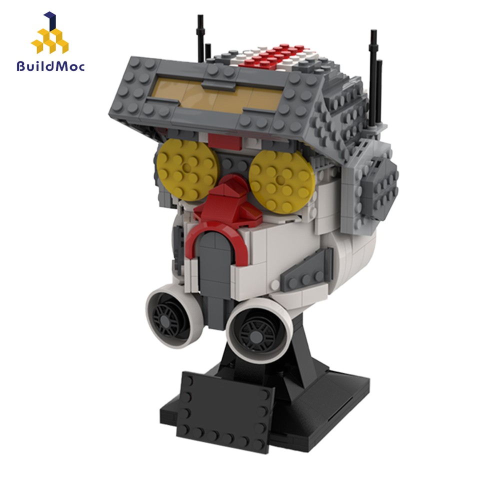 526-Piece Helmet Collection MOC Building Toy Set for Creative Construction