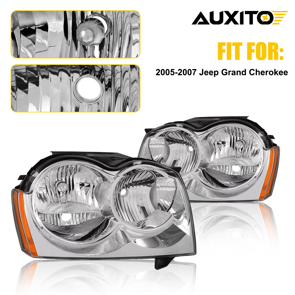 For Jeep Grand Cherokee 2005-2007 Headlights Headlamps Left&Right NEW Side