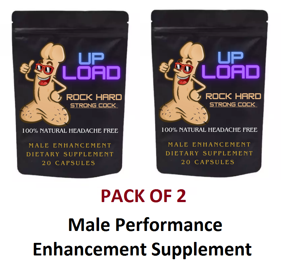 Male Performance Enhancement Supplement Rock Hard Strong Cock 20 Capsule 2pack