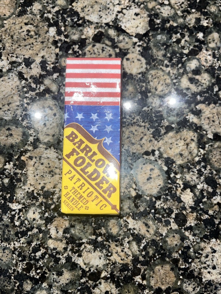 Master Barlow Folding Pocket Knife American Flag Ships Free