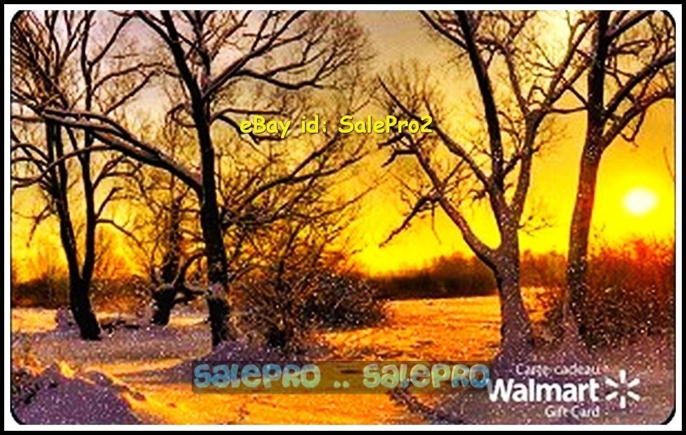 Walmart Canada Fall Sunrise Field Day Bilingual Collectible Gift Card FD29702