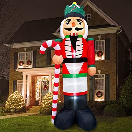 12 Foot Giant Christmas Inflatables Nutcracker Decoration Outdoor Blow Up
