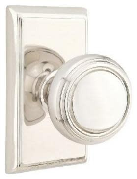 Emtek 8521NW Norwich Nickel Two-Sided Non-Turning Dummy Door Knob Set