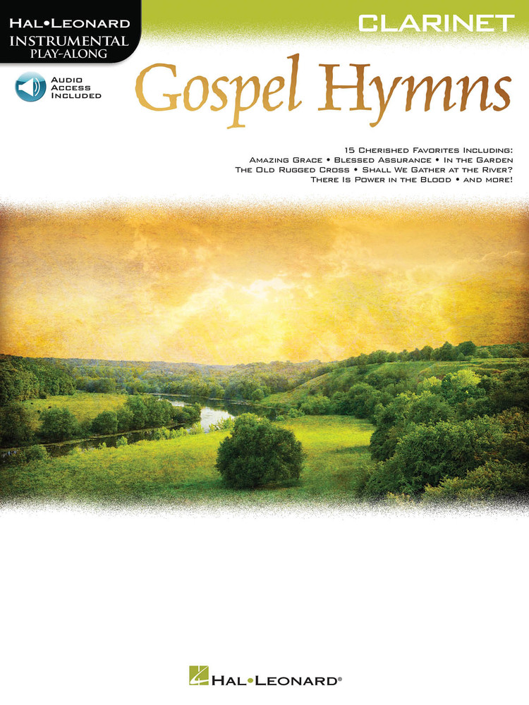 Gospel Hymns Clarinet Solo Sheet Music 15 Christian Songs Play-Along Book Audio