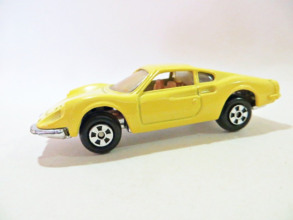 ERTL No.12 'FERRARI DINO 246 GT - YELLOW' 1:64. VGC/EXCELLENT.