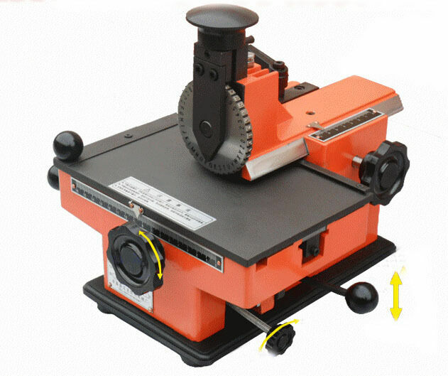 Semi-Automatic Label Marking Machine Nameplate Metal Tag Stamping Printer 6mm-image