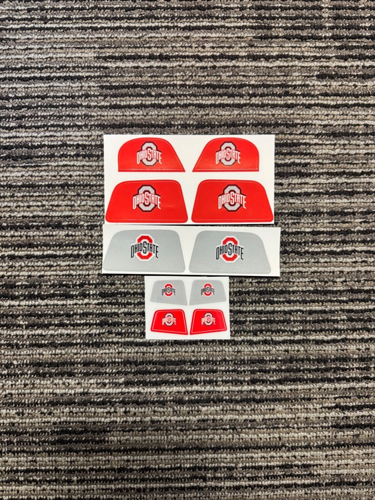 Ohio State Buckeyes NIKE Visor Tabs Helmet Decals Football Eye Visors
