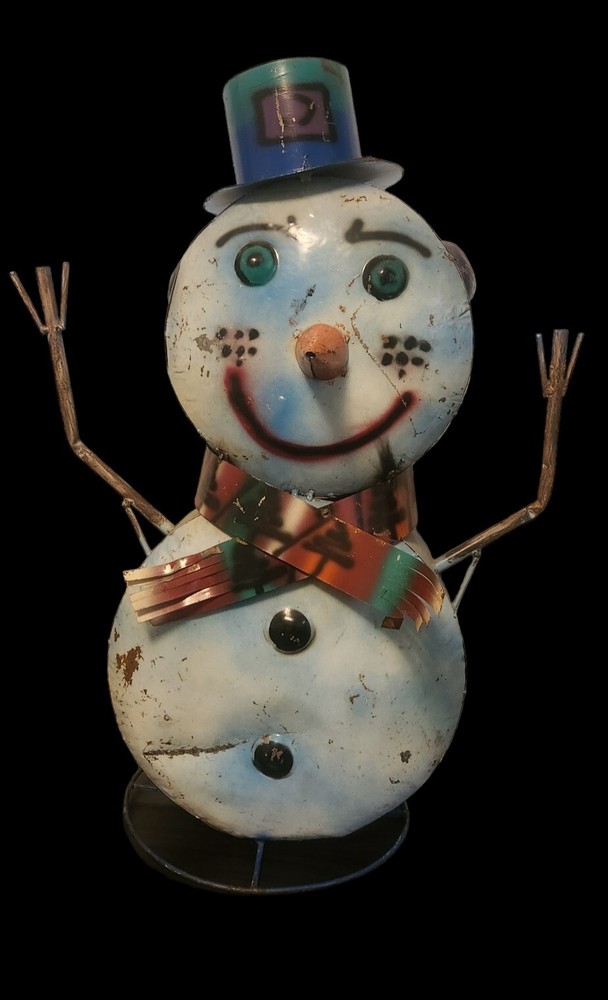 Freestanding Metal Snowman Christmas Decor Free Standing 29