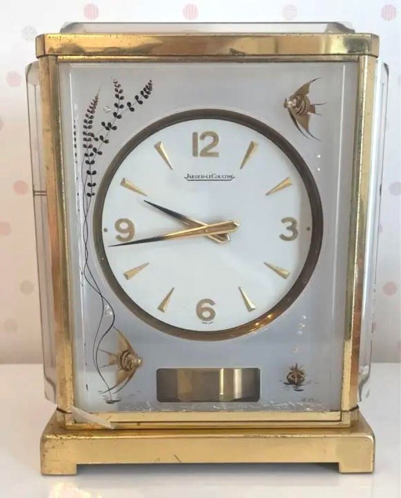 Antique Jaeger-Lecoultre Atmos Marina Air Table Clock made Swiss F/S JP