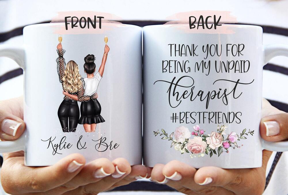 Custom Best Friend Mug Long Distance Friendship Gift Personalized Best Friends