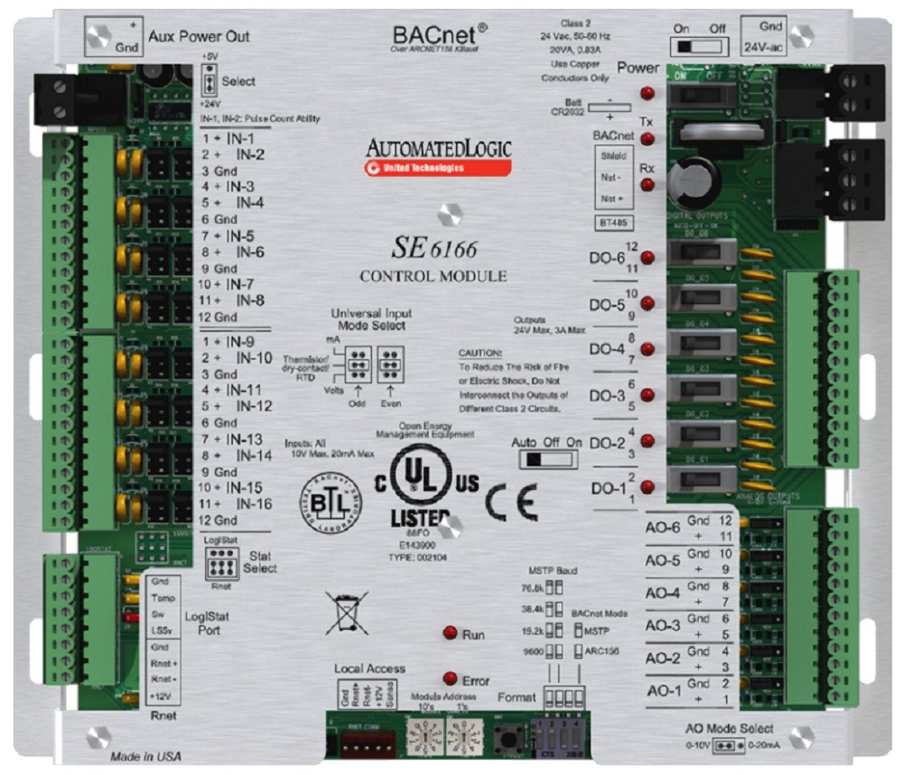 ALC Automated Logic Corporation SE6166 Single Equipment Controller, 20 Point-image