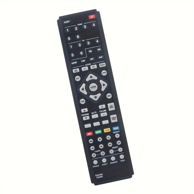 Yamaha AV Receiver Remote RAV546 ZQ56680 for RX-A550 RX-A550BL RX-S601