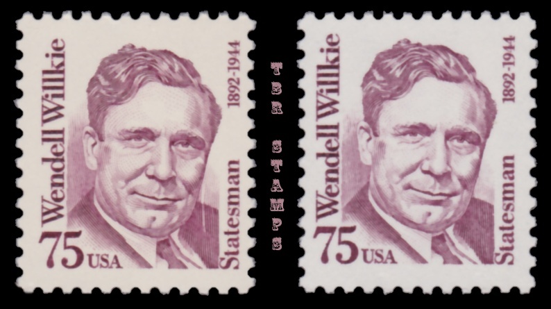 Wendell Willkie 2192 2192a Great Americans 75c Variety Set of 2 MNH - Buy Now-image