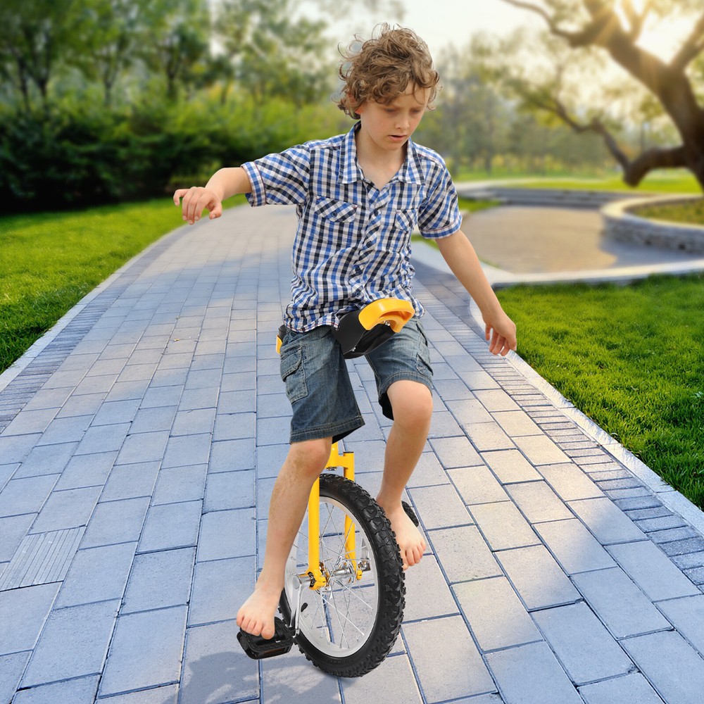 16 Inch Adjustable Unicycle for Balance Training Up to 110lbs