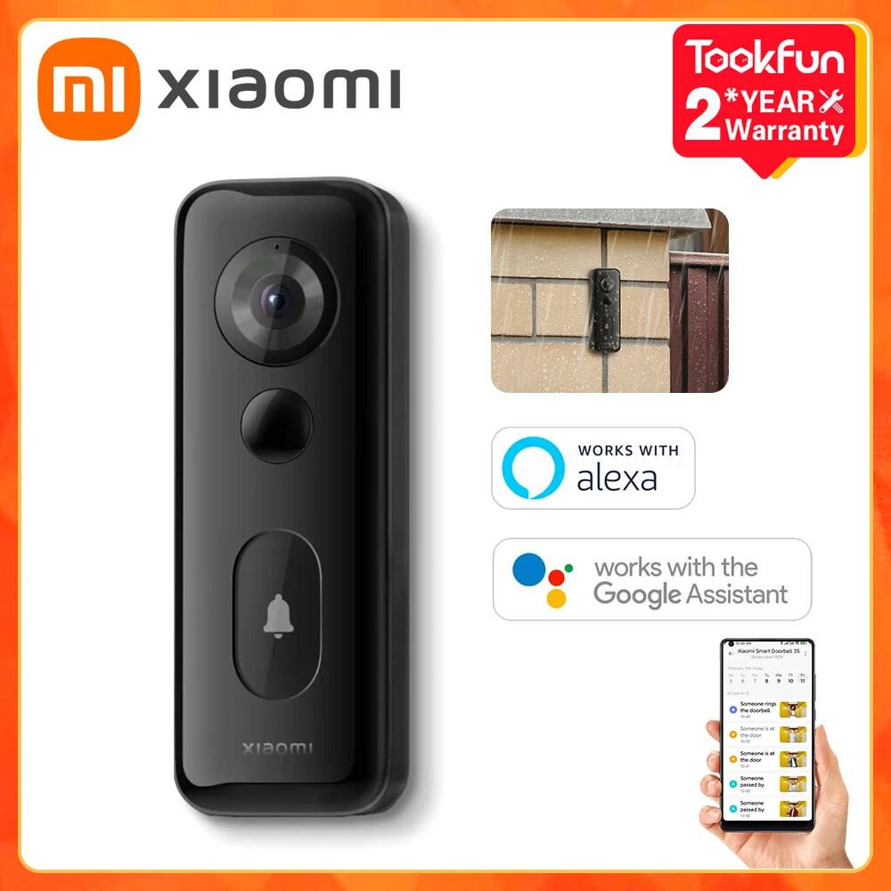 Global Version Xiaomi Smart Doorbell 3S 180° Wide View WiFi Wireless Camera