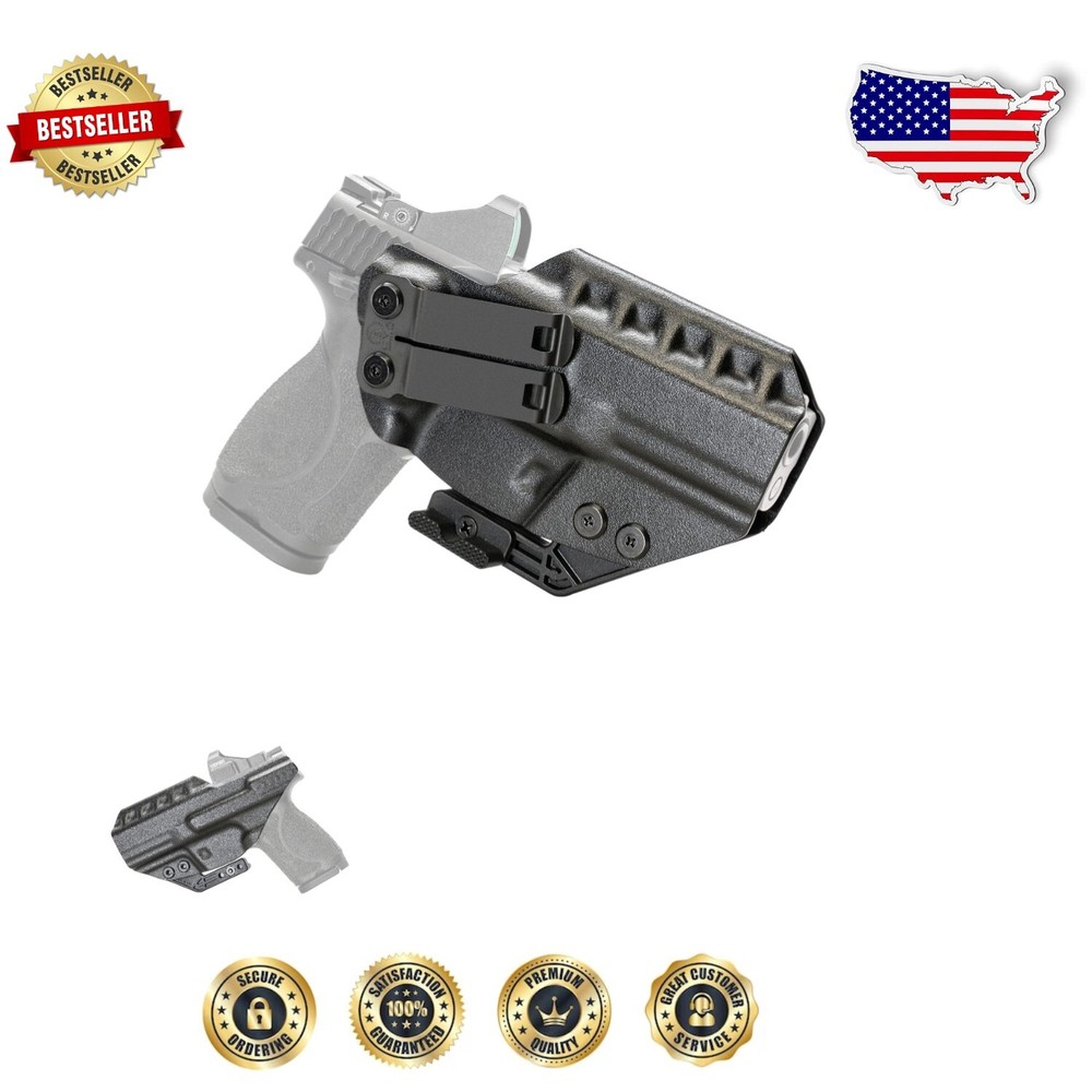 Lightweight Ridge IWB Holster with Snagless Claw — Perfect for Concealment!