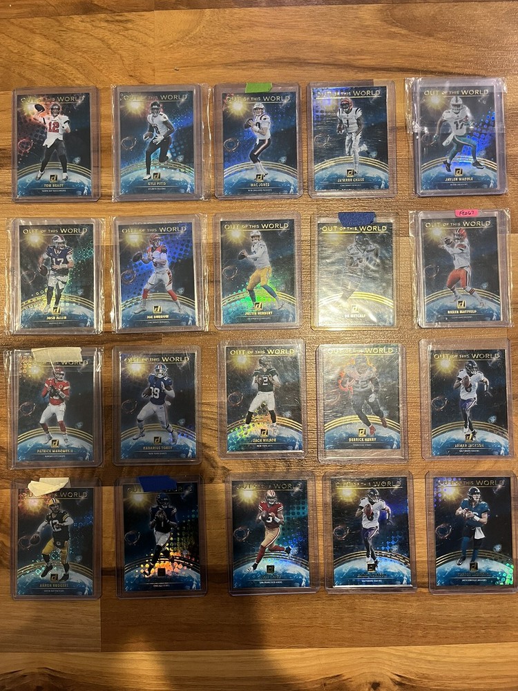 2021 Donruss NFL Out of this World SP Inserts 20 Cards Brady Mahomes Rodgers