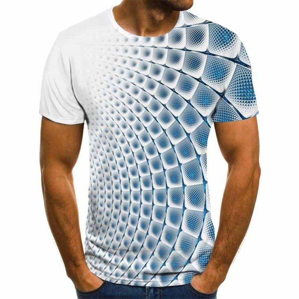 Printed 3D short sleeve Men Casual T-shirt