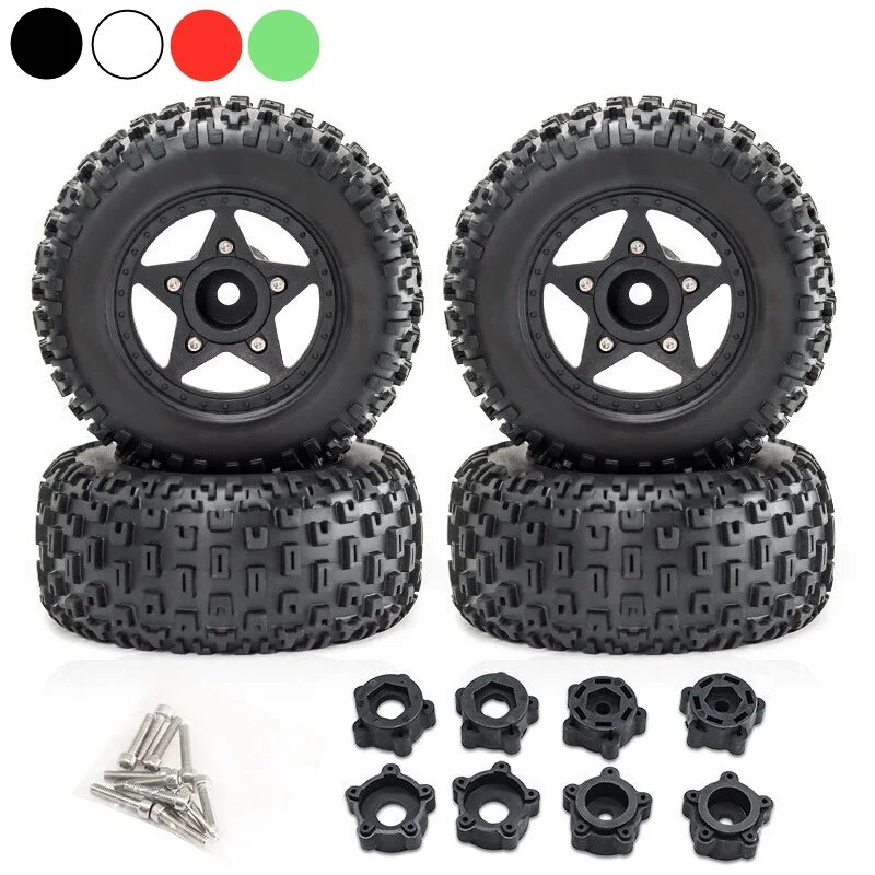 1/8 1/10 Short Course Truck Tire with 12mm 14mm 17mm Wheel Hex for TRAXXAS Slash