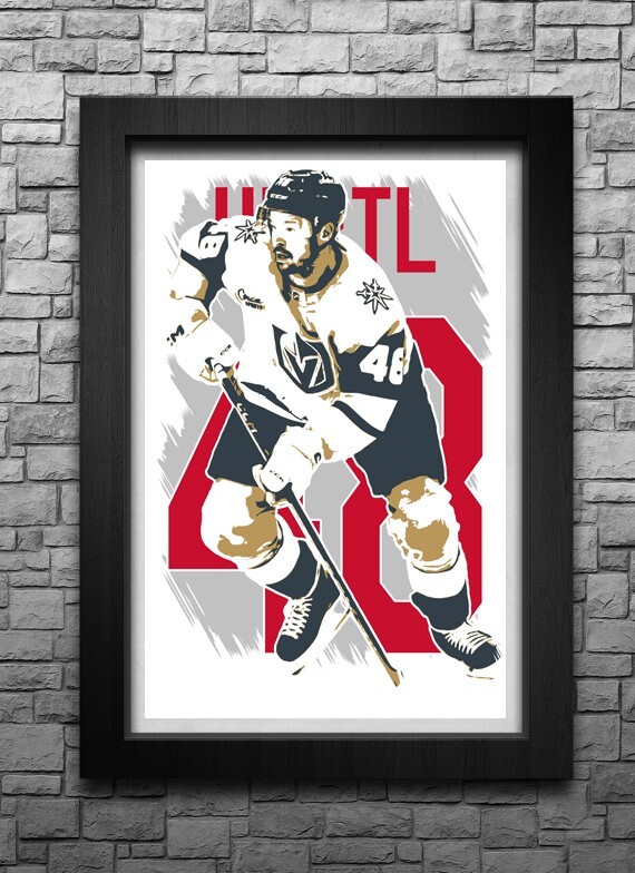 TOMAS HERTL Vegas Golden Knights Jersey Art Print Poster Free Shipping