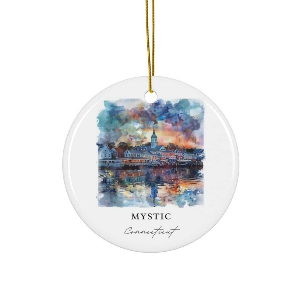 Mystic CT Ornament – Unique Connecticut Christmas Souvenir & Holiday Decoration