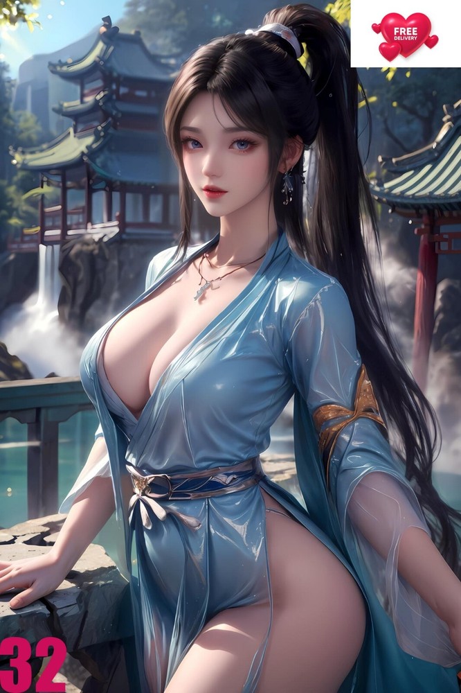 AI Art Girl China Digital Background Desktop Image by chirkon64-3-image