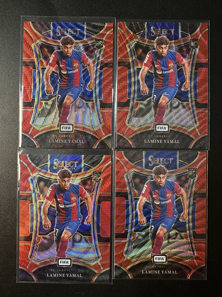 Lamine Yamal 2023-24 Panini Select FIFA RC Rookie Red Wave Mezzanine /149 lots4